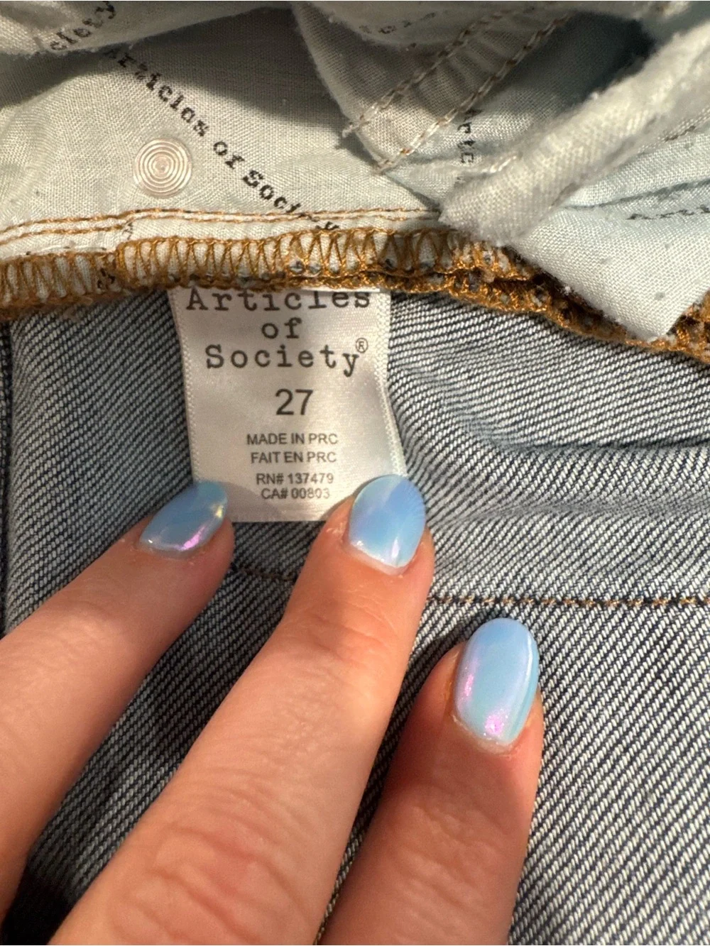 Articles Of Society Medium Blue Flare Jeans